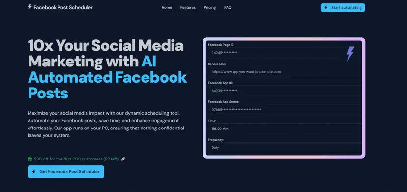 Facebook Post Scheduler project